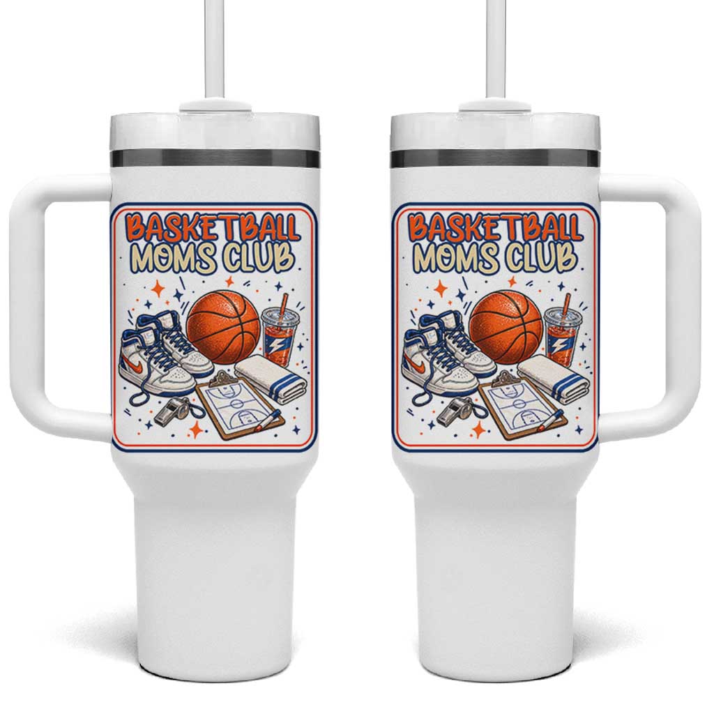 Basketball Moms Club Tumbler With Handle Funny Mother’s Day Gift
