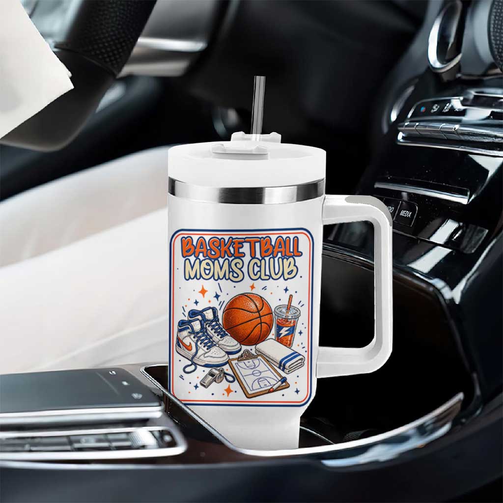 Basketball Moms Club Tumbler With Handle Funny Mother’s Day Gift