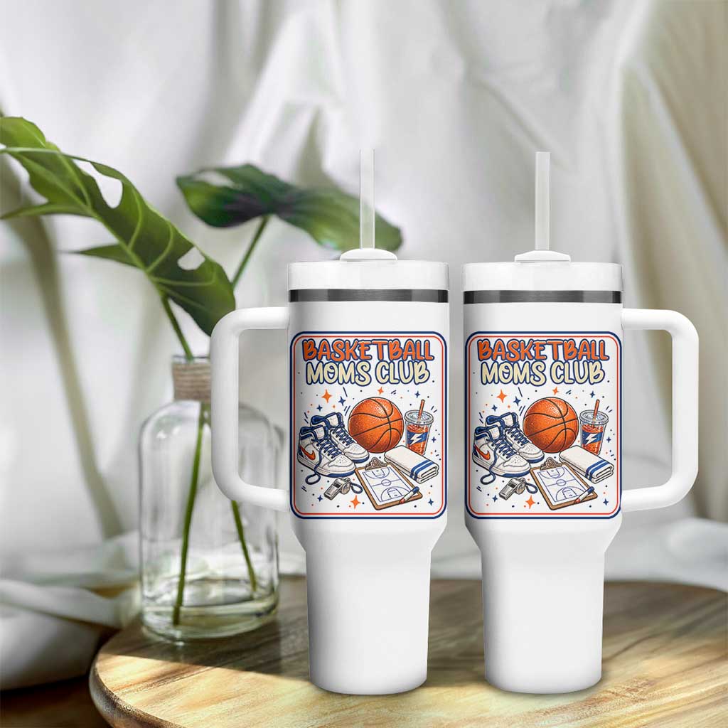 Basketball Moms Club Tumbler With Handle Funny Mother’s Day Gift