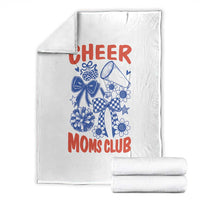 Cheer Moms Club Throw Blanket Funny Cheerleading Mom Mother’s Day Gift