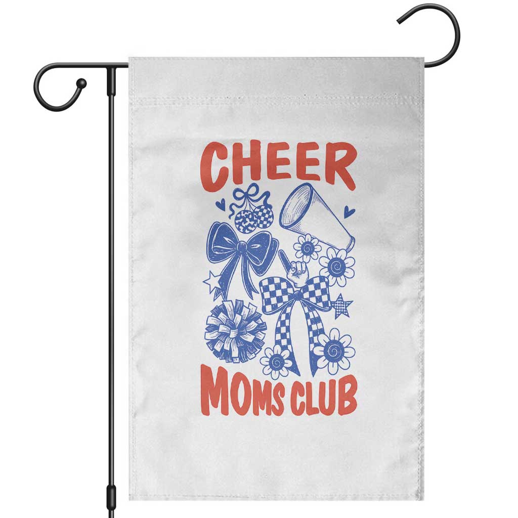 Cheer Moms Club Garden Flag Funny Cheerleading Mom Mother’s Day Gift