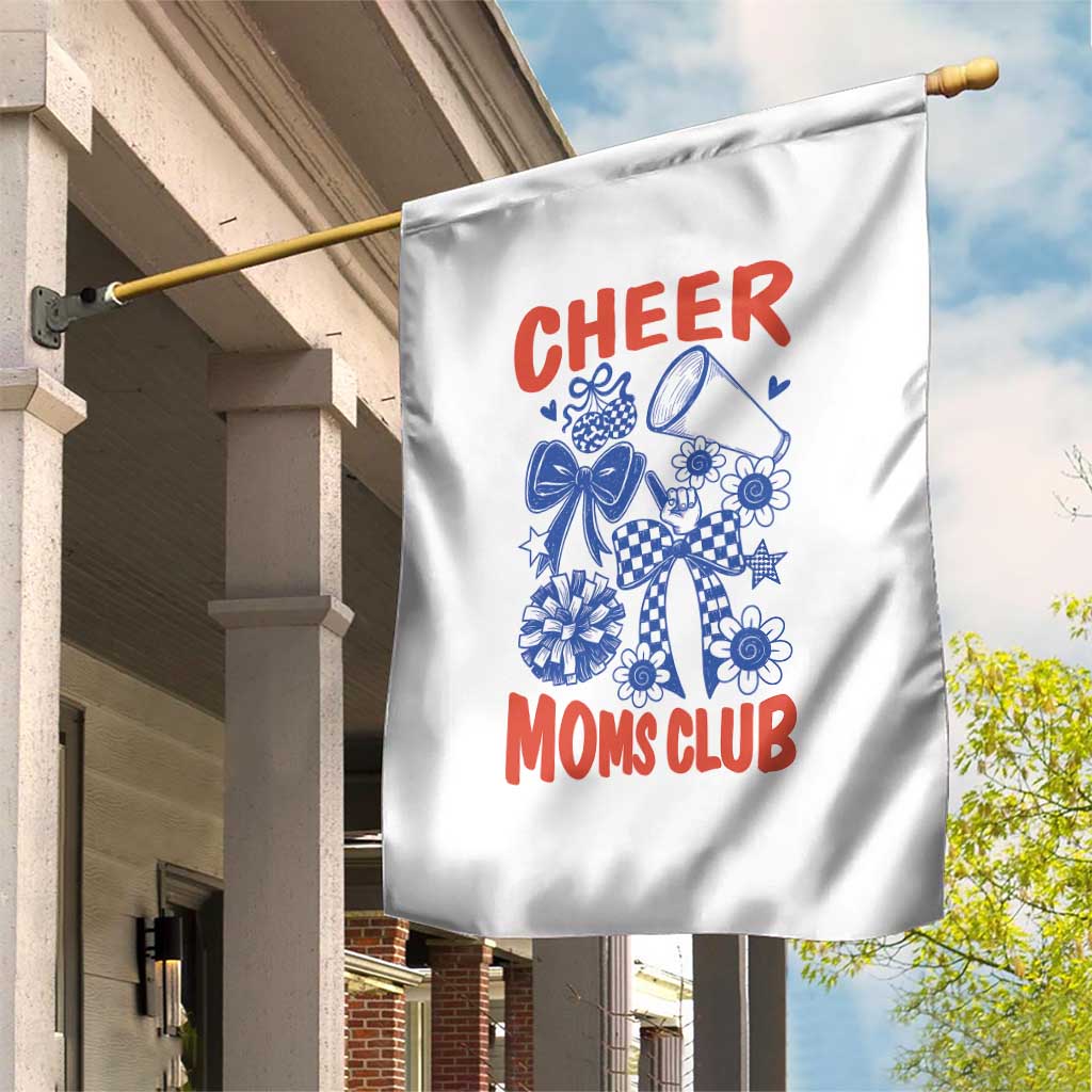 Cheer Moms Club Garden Flag Funny Cheerleading Mom Mother’s Day Gift