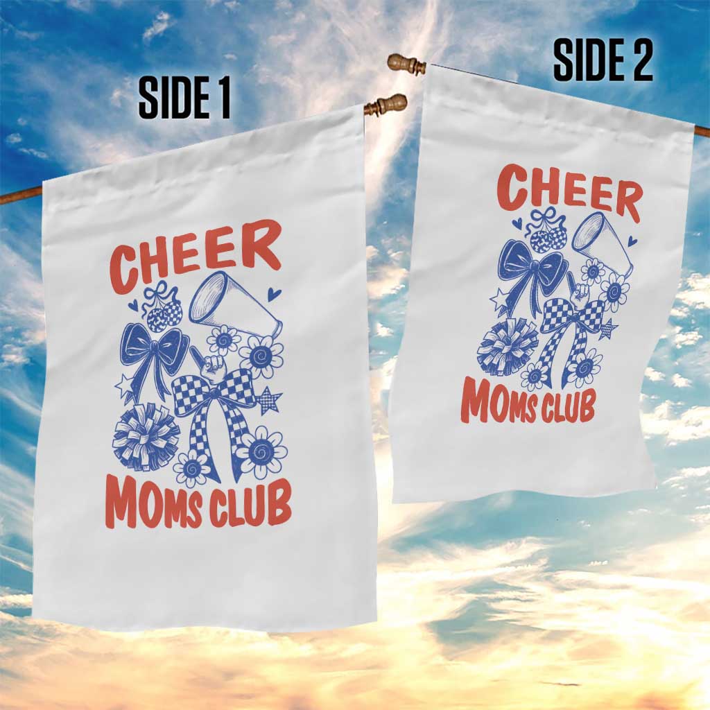 Cheer Moms Club Garden Flag Funny Cheerleading Mom Mother’s Day Gift