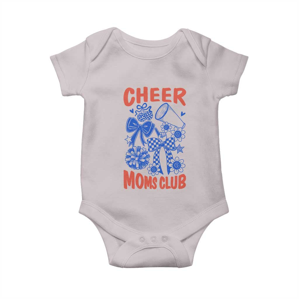 Cheer Moms Club Baby Onesie Funny Cheerleading Mom Mother’s Day Gift