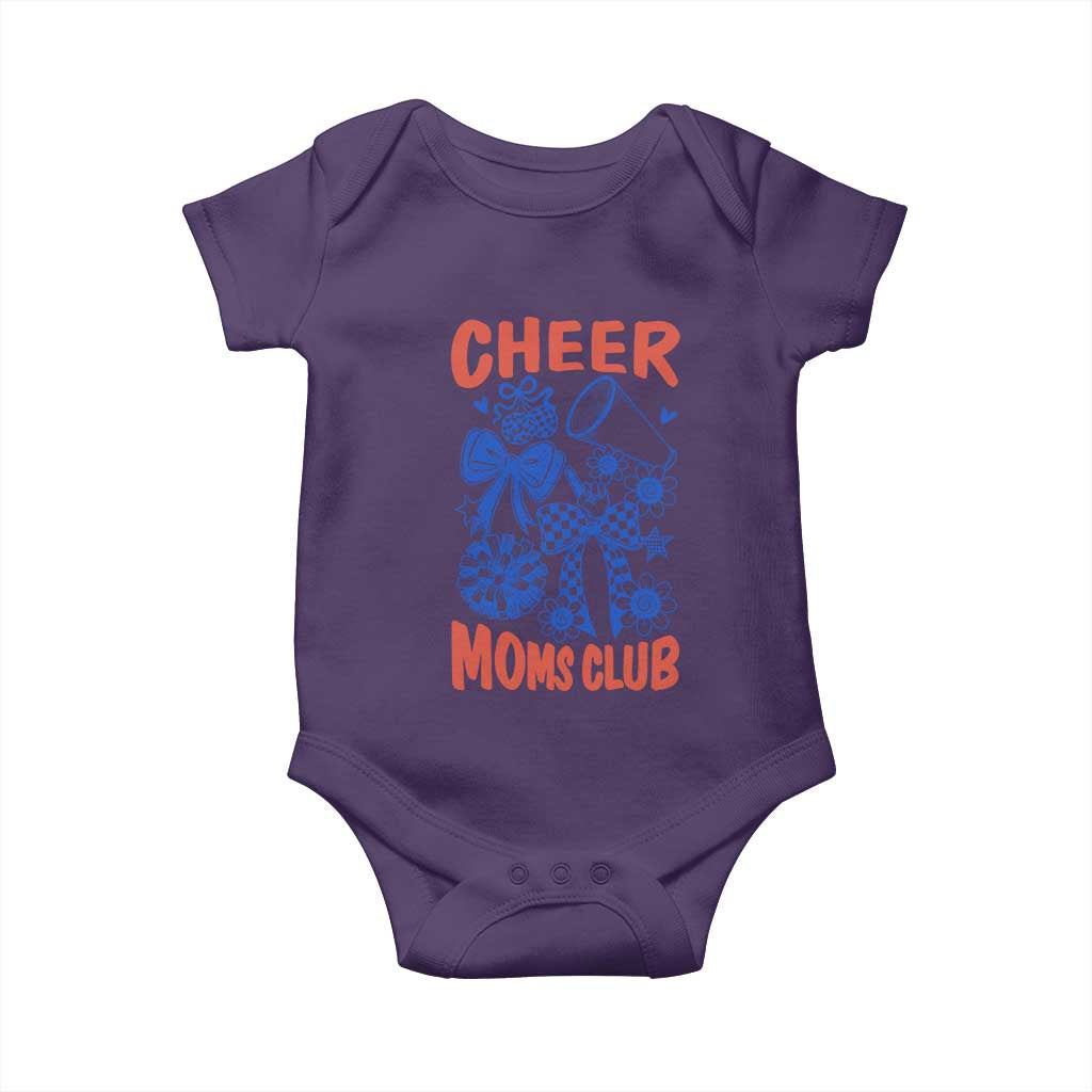 Cheer Moms Club Baby Onesie Funny Cheerleading Mom Mother’s Day Gift