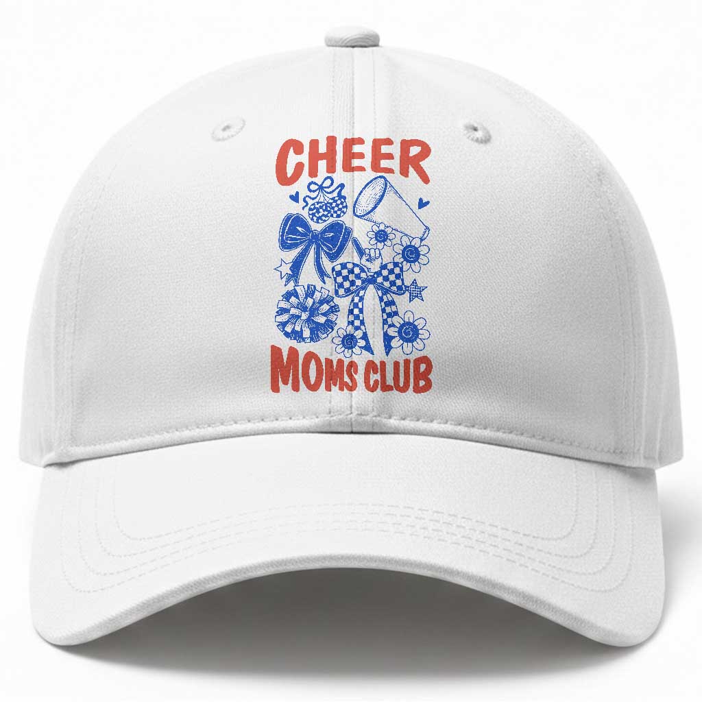 Cheer Moms Club Baseball Cap Funny Cheerleading Mom Mother’s Day Gift