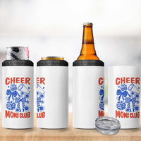 Cheer Moms Club 4 in 1 Can Cooler Tumbler Funny Cheerleading Mom Mother’s Day Gift