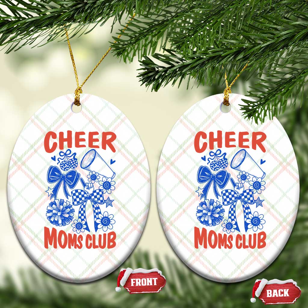 Cheer Moms Club Ceramic Ornament Funny Cheerleading Mom Mother’s Day Gift