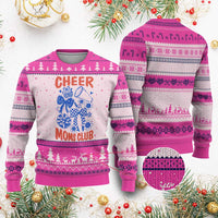 Cheer Moms Club Ugly Christmas Sweater Funny Cheerleading Mom Mother’s Day Gift