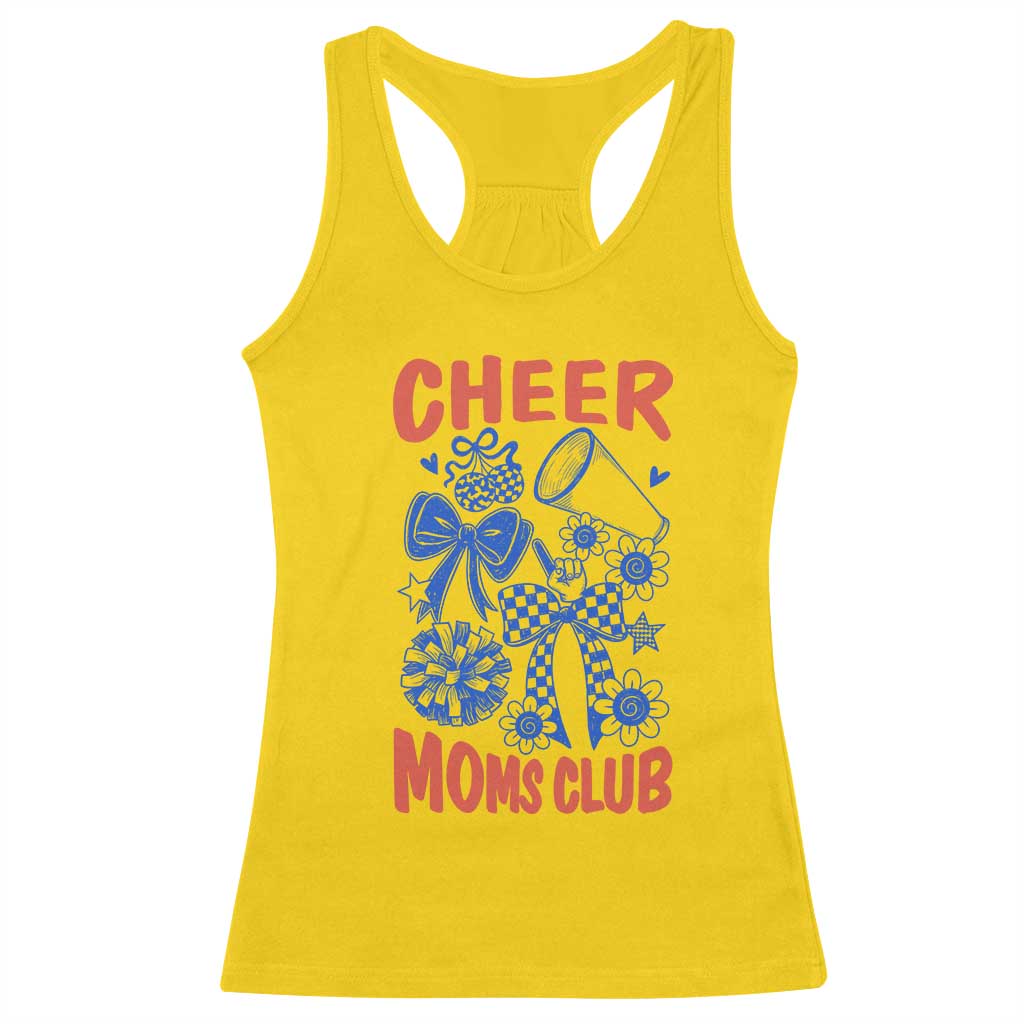 Cheer Moms Club Racerback Tank Top Funny Cheerleading Mom Mother’s Day Gift