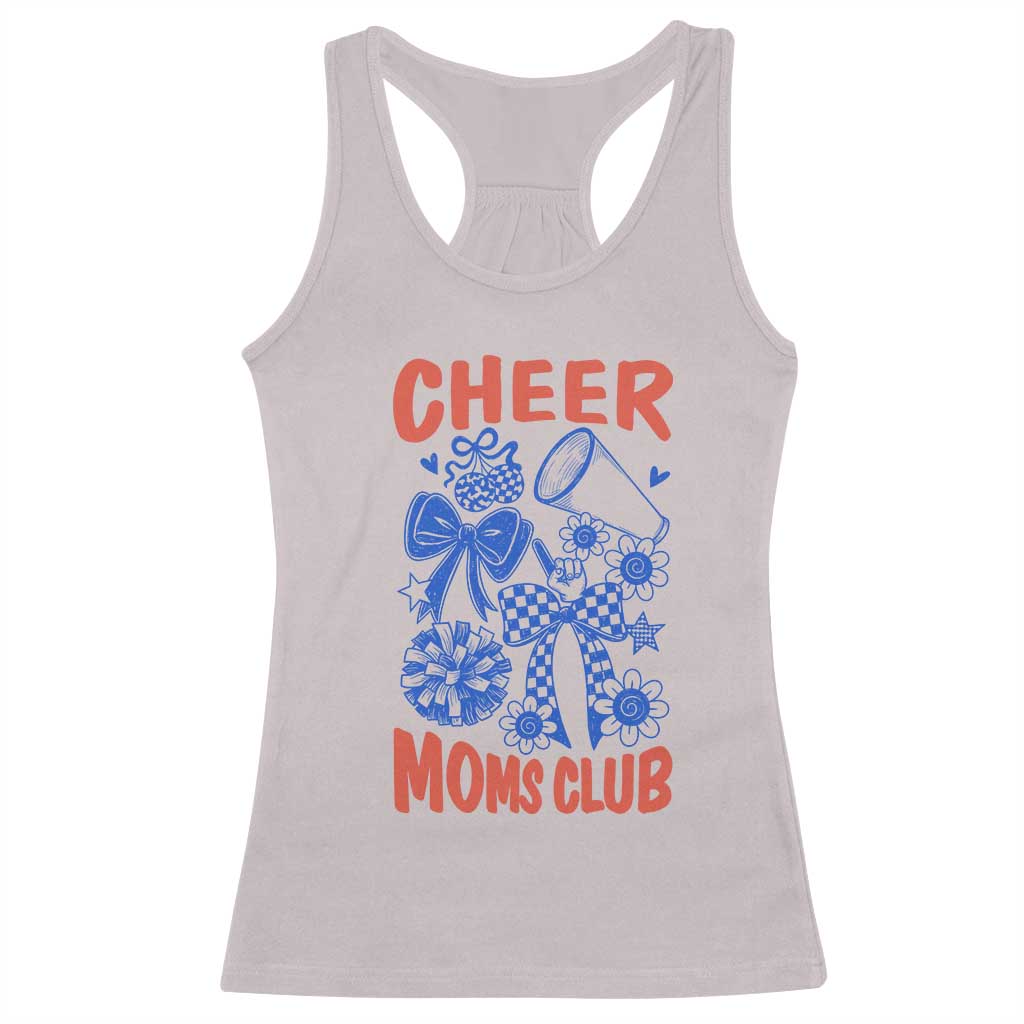 Cheer Moms Club Racerback Tank Top Funny Cheerleading Mom Mother’s Day Gift