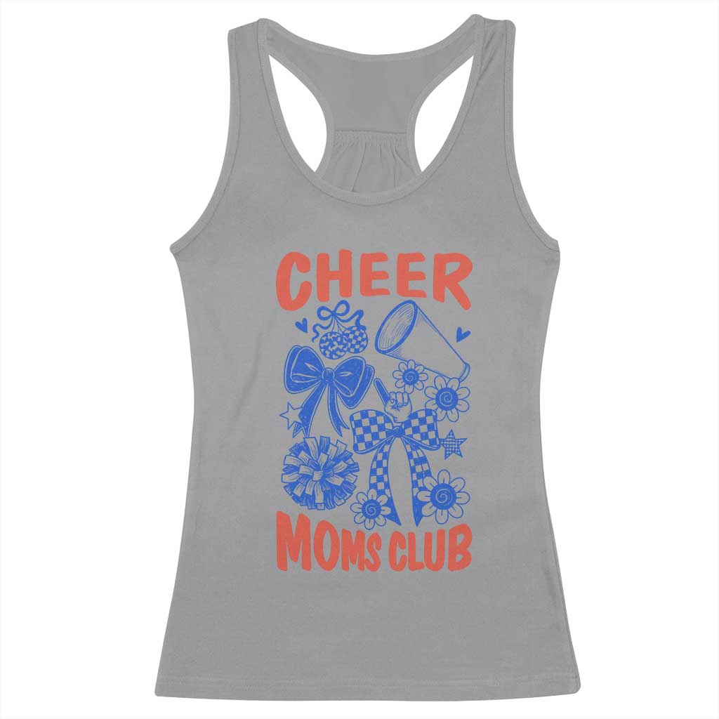 Cheer Moms Club Racerback Tank Top Funny Cheerleading Mom Mother’s Day Gift