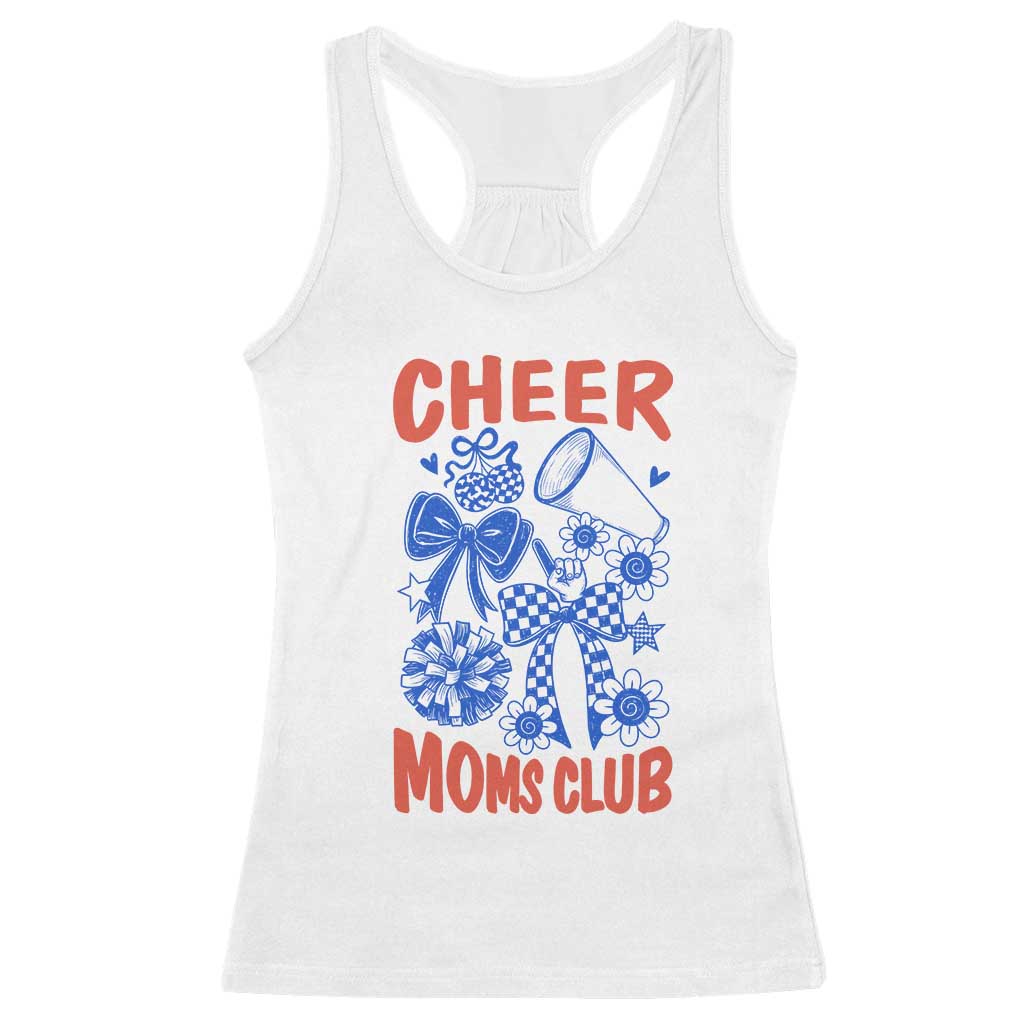 Cheer Moms Club Racerback Tank Top Funny Cheerleading Mom Mother’s Day Gift