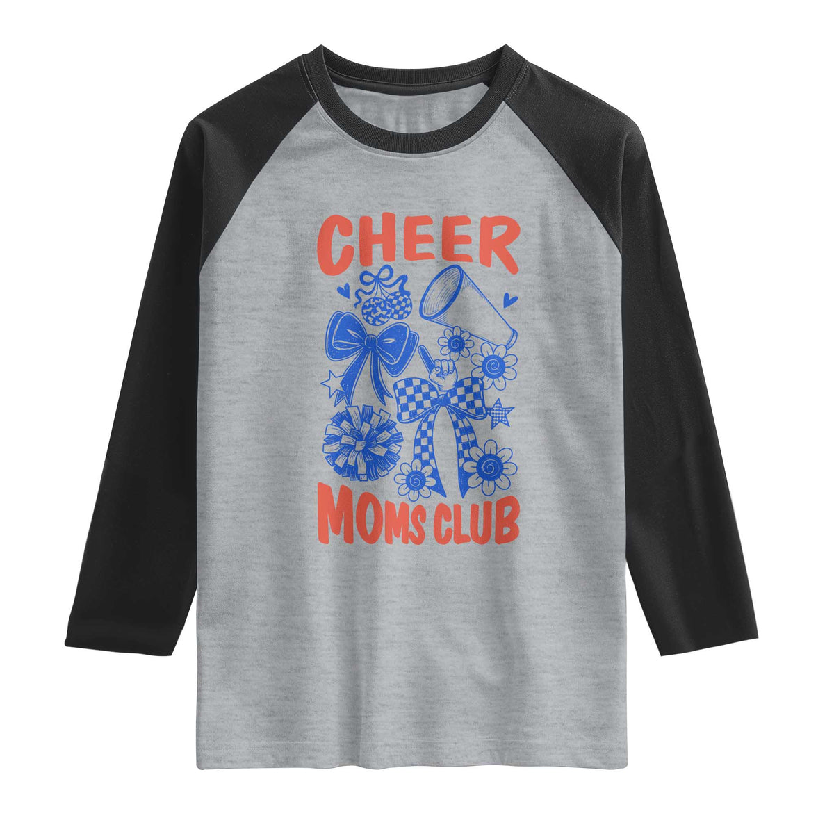 Cheer Moms Club Raglan Shirt Funny Cheerleading Mom Mother’s Day Gift
