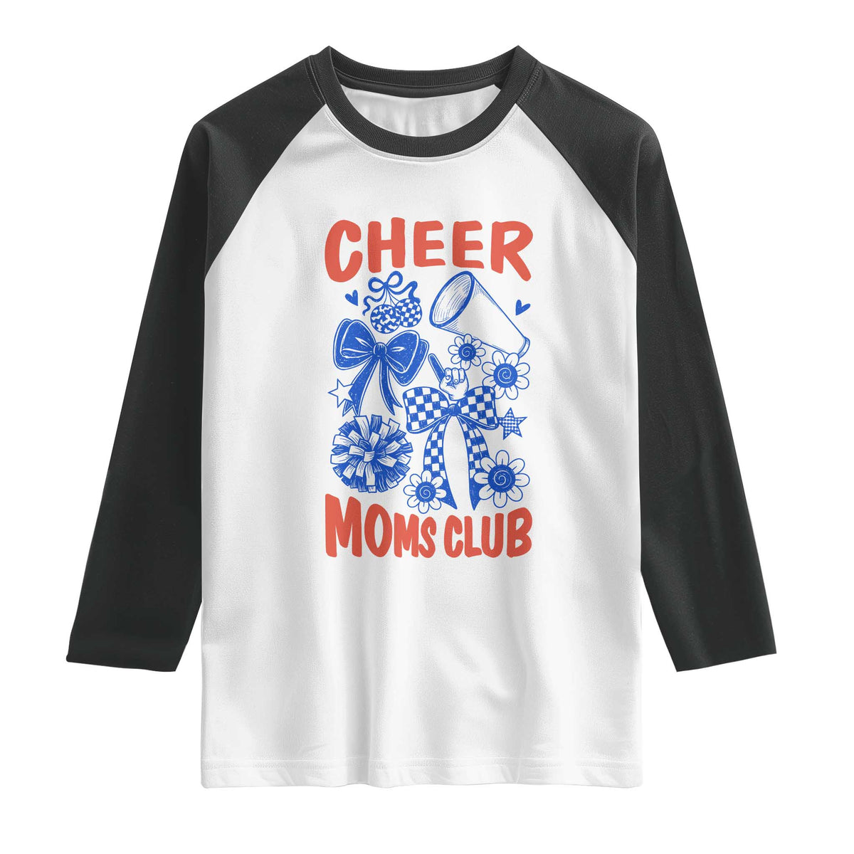 Cheer Moms Club Raglan Shirt Funny Cheerleading Mom Mother’s Day Gift