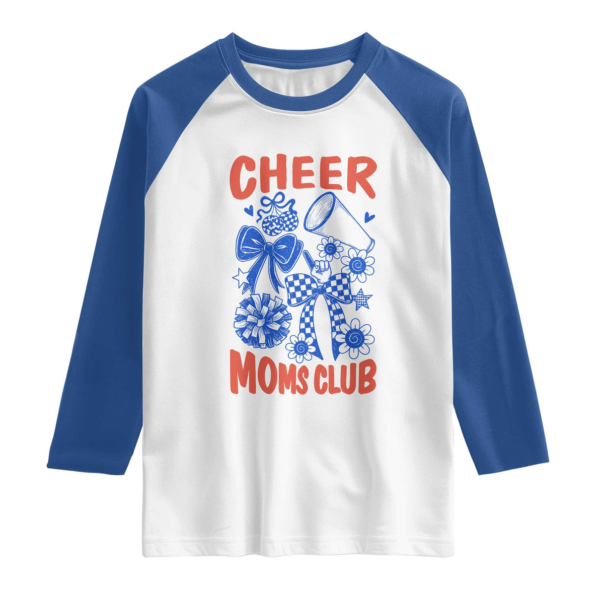 Cheer Moms Club Raglan Shirt Funny Cheerleading Mom Mother’s Day Gift