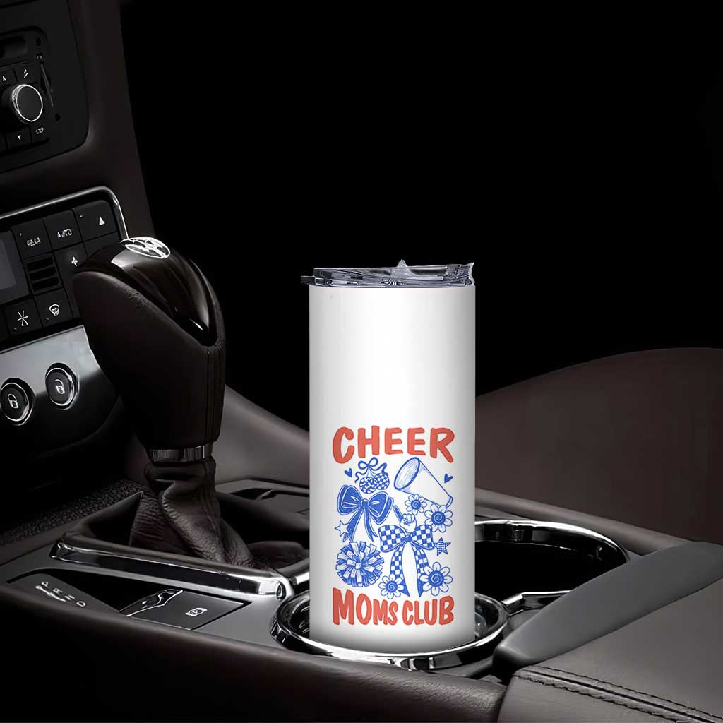 Cheer Moms Club Skinny Tumbler Funny Cheerleading Mom Mother’s Day Gift
