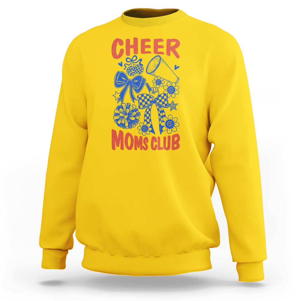 Cheer Moms Club Sweatshirt Funny Cheerleading Mom Mother’s Day Gift