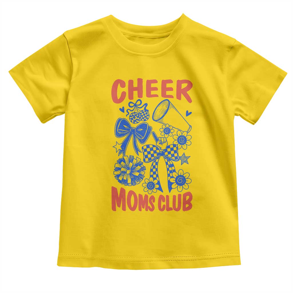 Cheer Moms Club Toddler T Shirt Funny Cheerleading Mom Mother’s Day Gift