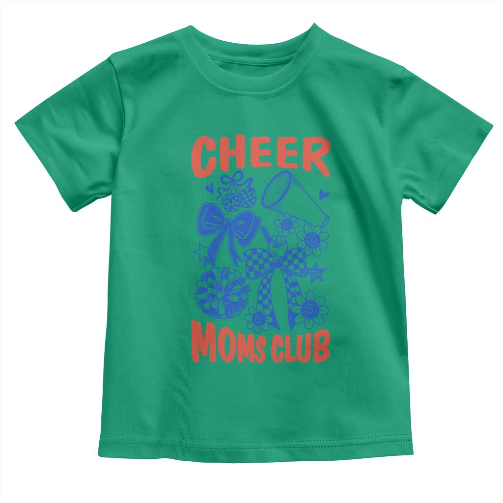 Cheer Moms Club Toddler T Shirt Funny Cheerleading Mom Mother’s Day Gift