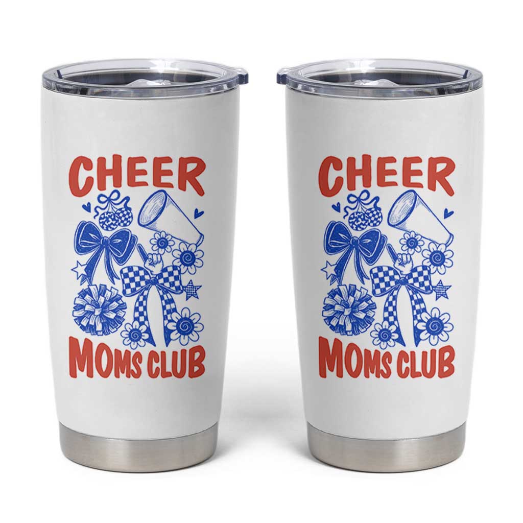 Cheer Moms Club Tumbler Cup Funny Cheerleading Mom Mother’s Day Gift