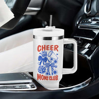 Cheer Moms Club Tumbler With Handle Funny Cheerleading Mom Mother’s Day Gift