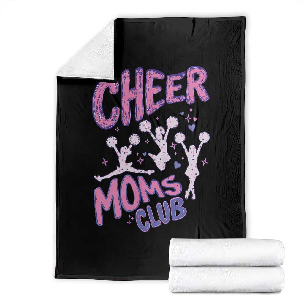 Cheer Moms Club Throw Blanket Cheerleader Mom Mother’s Day Gift