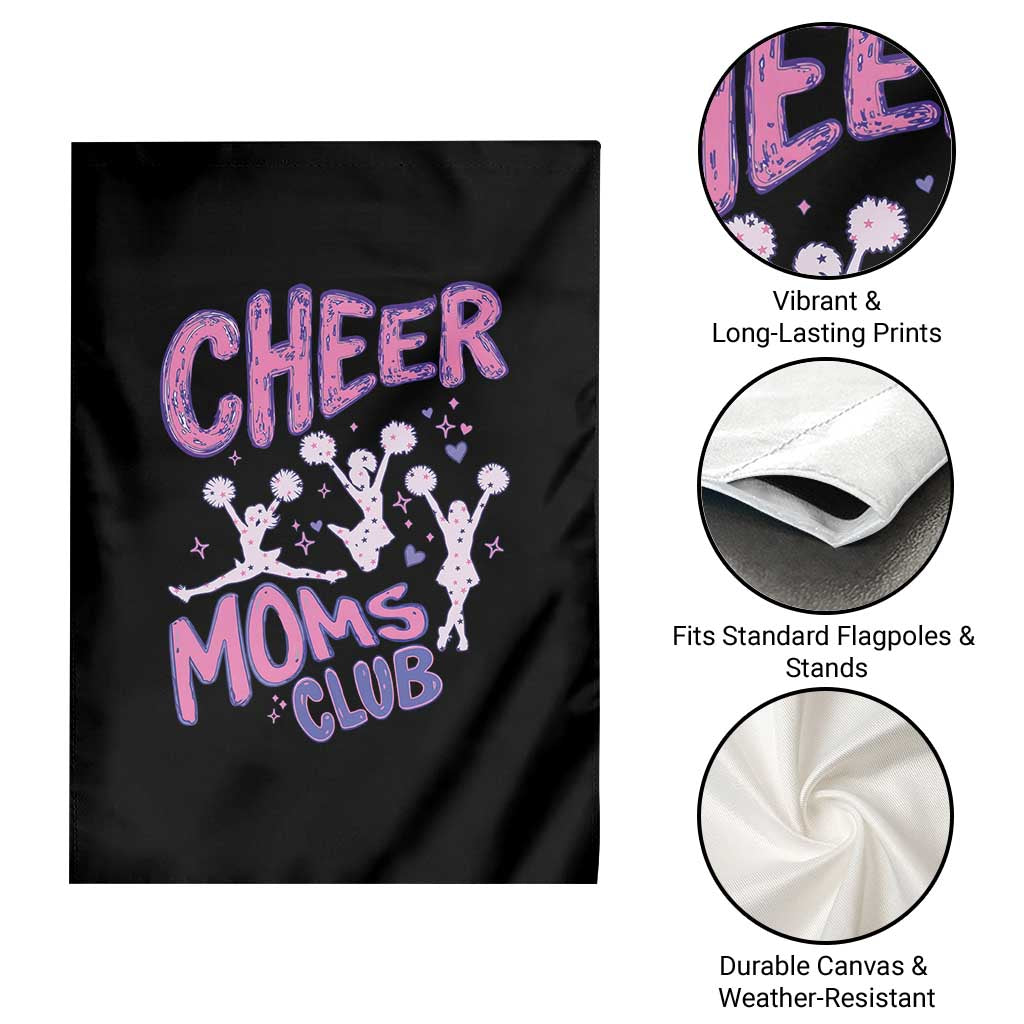 Cheer Moms Club Garden Flag Cheerleader Mom Mother’s Day Gift