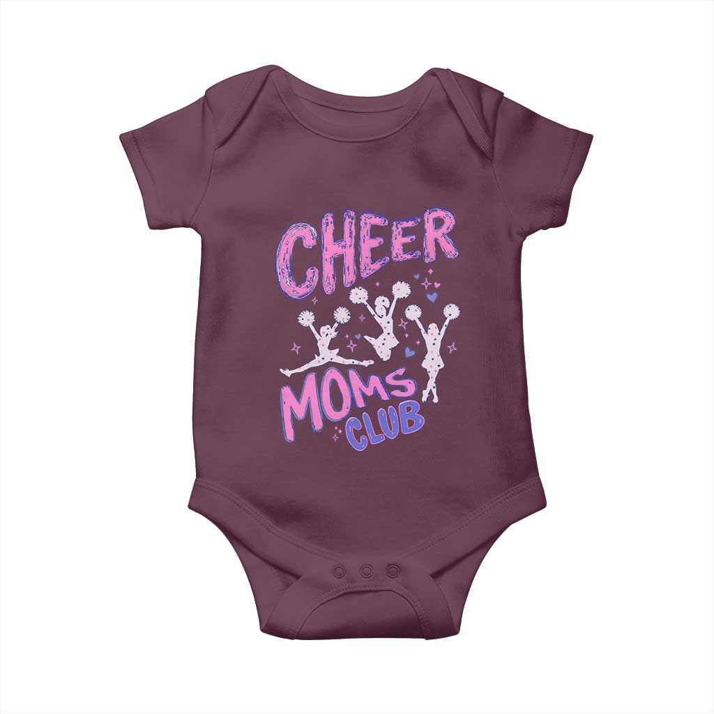 Cheer Moms Club Baby Onesie Cheerleader Mom Mother’s Day Gift