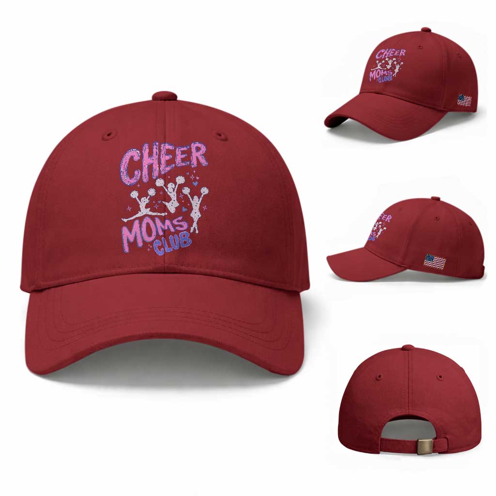 Cheer Moms Club Baseball Cap Cheerleader Mom Mother’s Day Gift