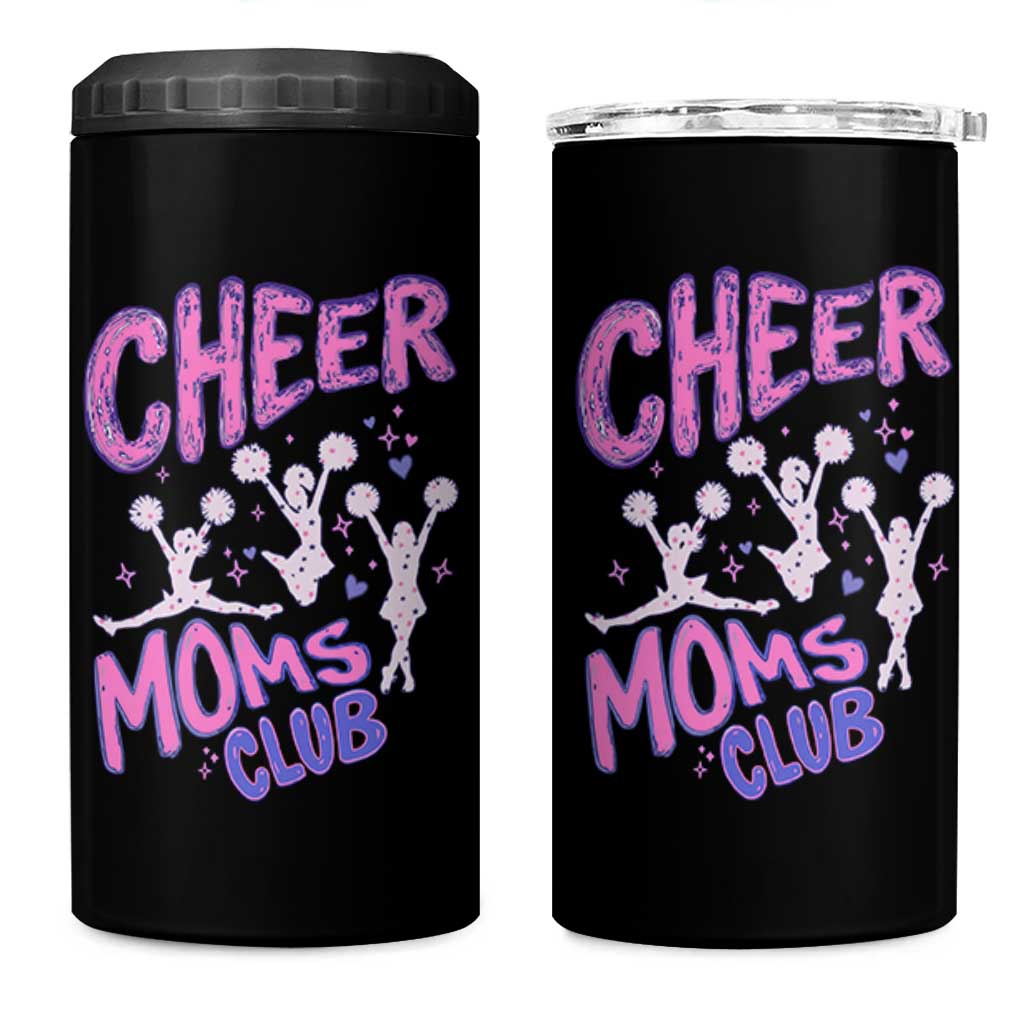 Cheer Moms Club 4 in 1 Can Cooler Tumbler Cheerleader Mom Mother’s Day Gift