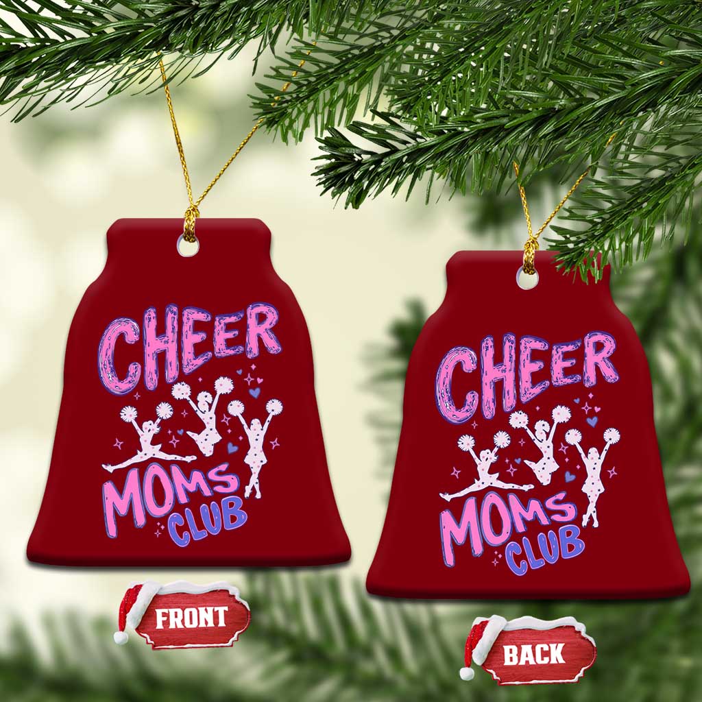 Cheer Moms Club Ceramic Ornament Cheerleader Mom Mother’s Day Gift