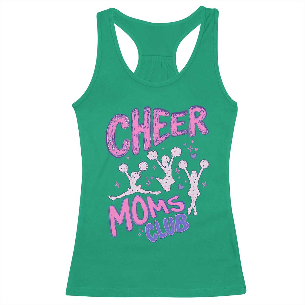 Cheer Moms Club Racerback Tank Top Cheerleader Mom Mother’s Day Gift