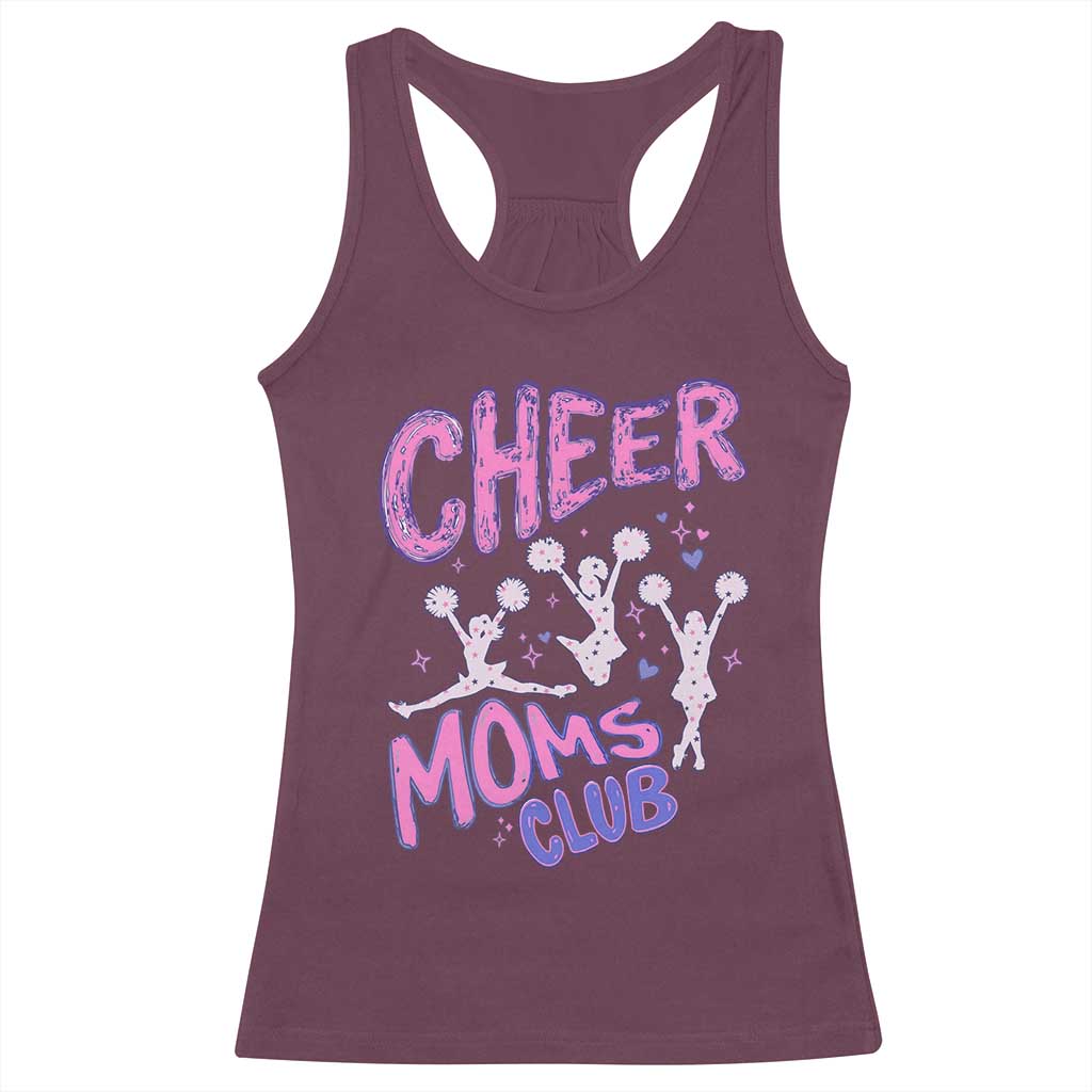Cheer Moms Club Racerback Tank Top Cheerleader Mom Mother’s Day Gift