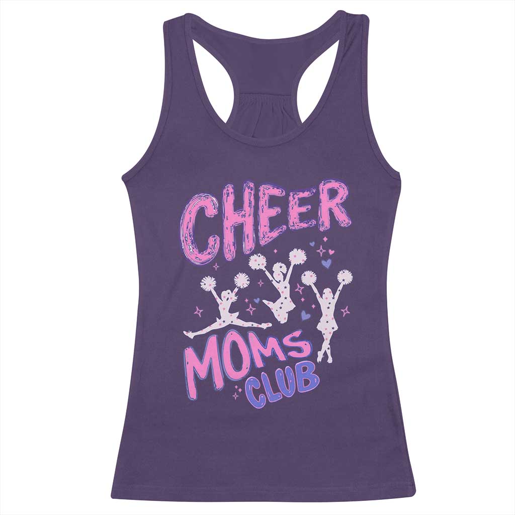 Cheer Moms Club Racerback Tank Top Cheerleader Mom Mother’s Day Gift