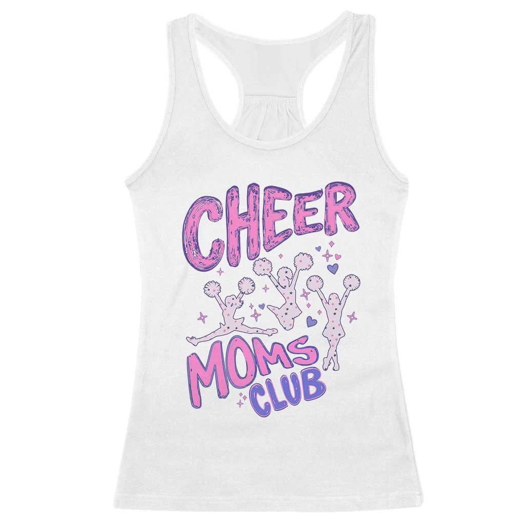 Cheer Moms Club Racerback Tank Top Cheerleader Mom Mother’s Day Gift