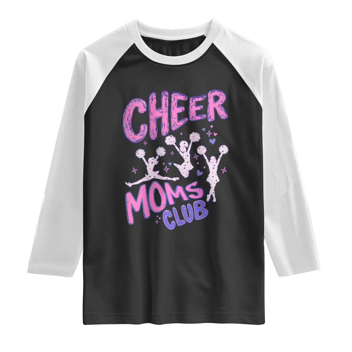 Cheer Moms Club Raglan Shirt Cheerleader Mom Mother’s Day Gift