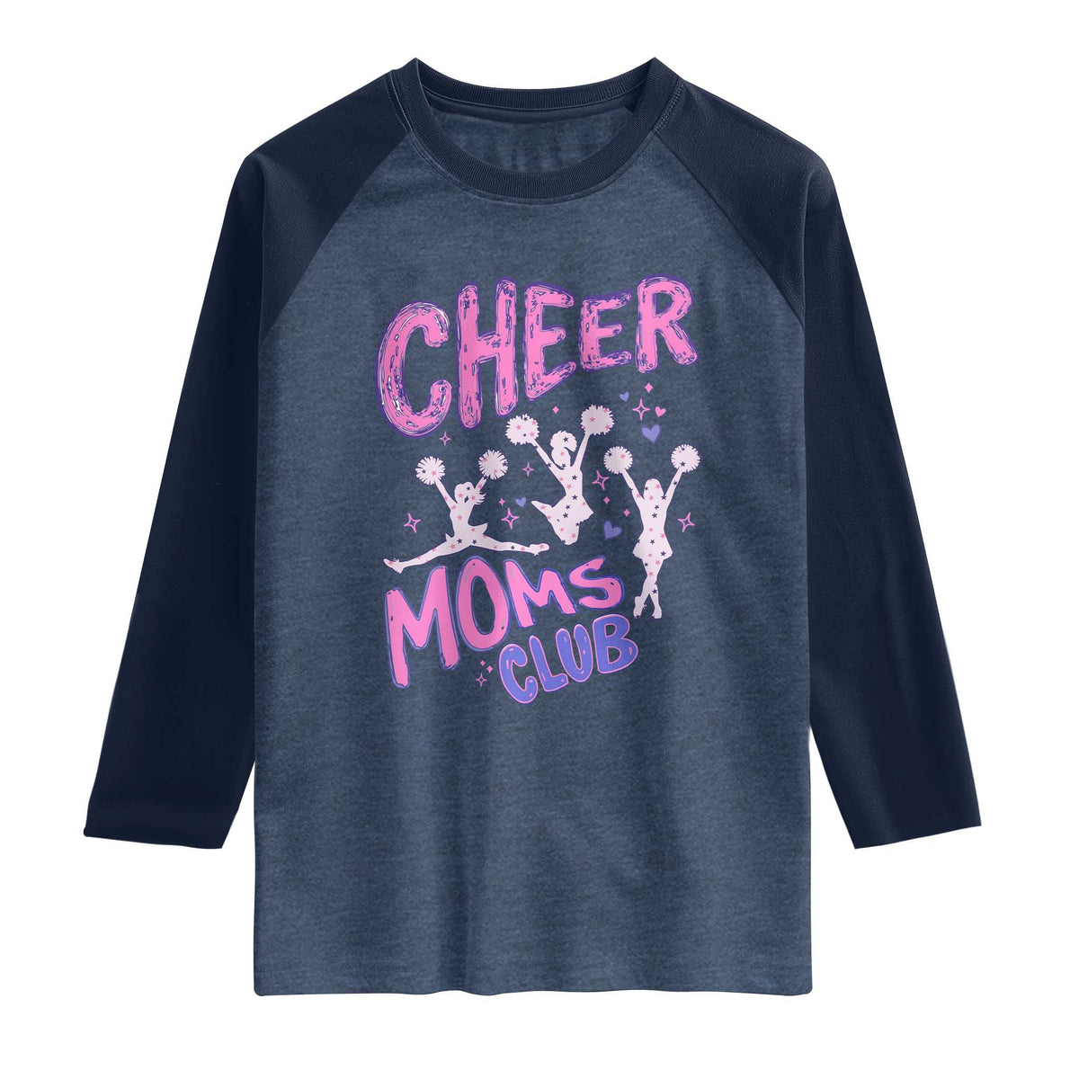 Cheer Moms Club Raglan Shirt Cheerleader Mom Mother’s Day Gift