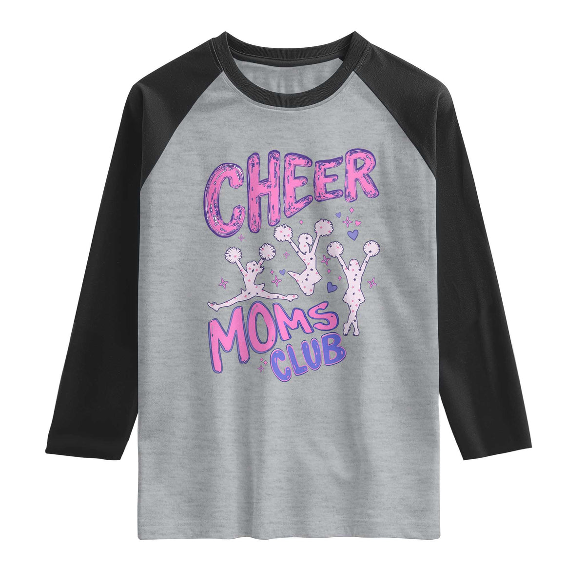 Cheer Moms Club Raglan Shirt Cheerleader Mom Mother’s Day Gift