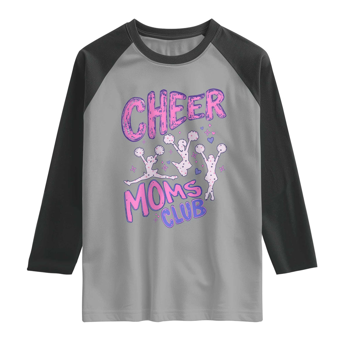 Cheer Moms Club Raglan Shirt Cheerleader Mom Mother’s Day Gift