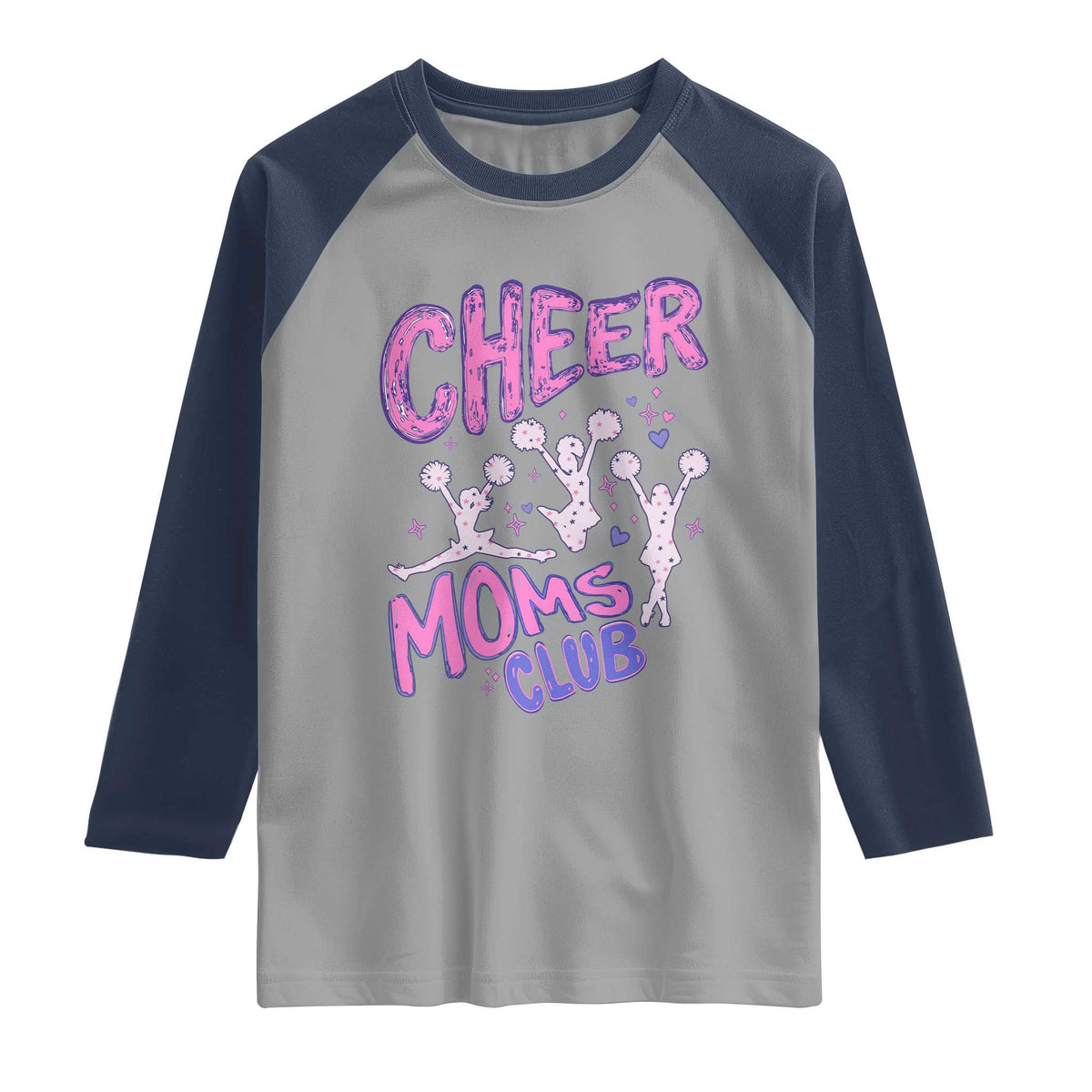 Cheer Moms Club Raglan Shirt Cheerleader Mom Mother’s Day Gift