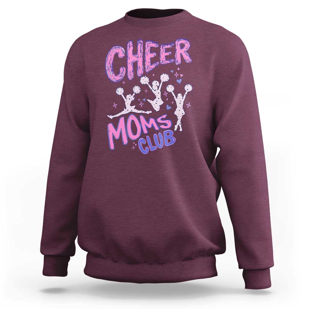 Cheer Moms Club Sweatshirt Cheerleader Mom Mother’s Day Gift
