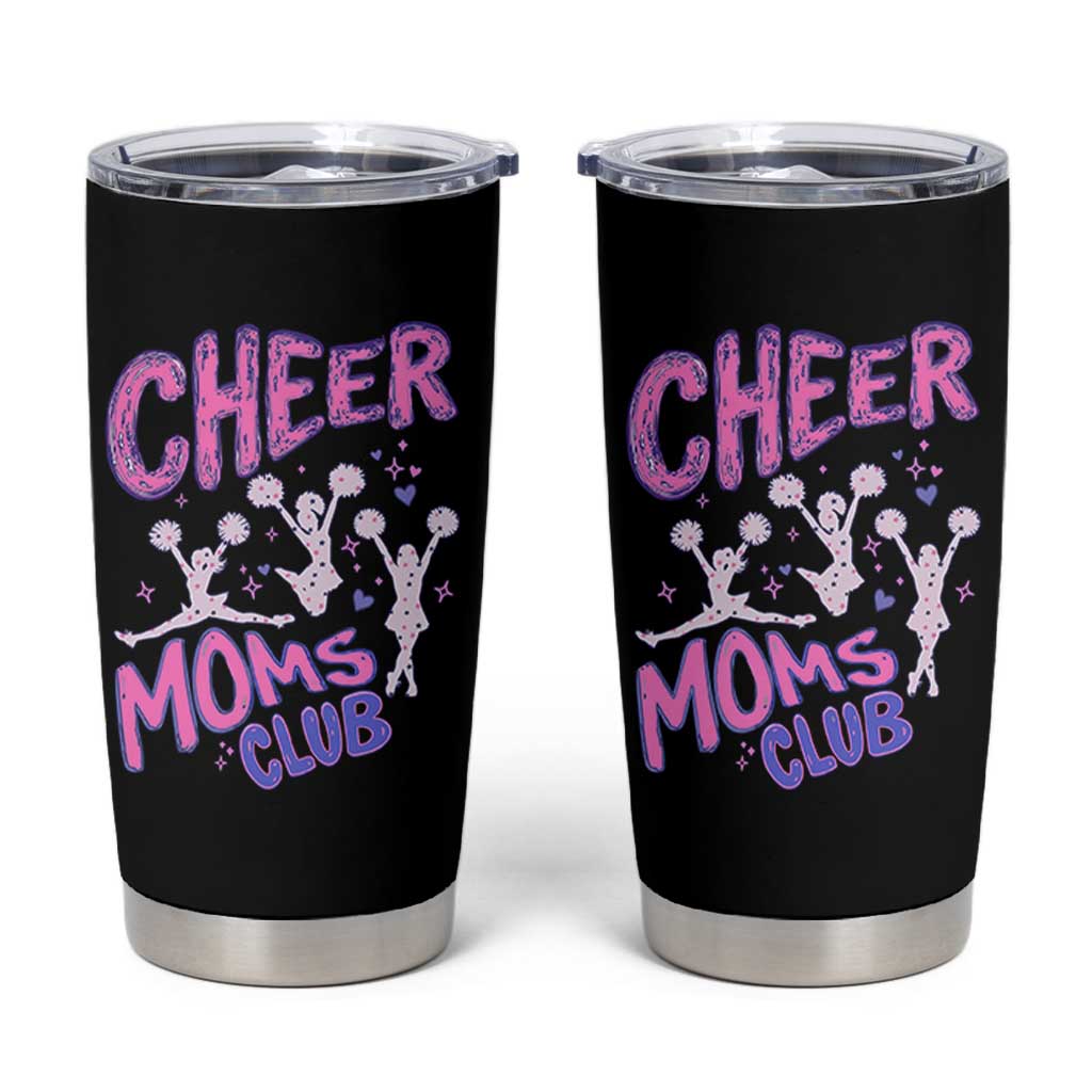 Cheer Moms Club Tumbler Cup Cheerleader Mom Mother’s Day Gift