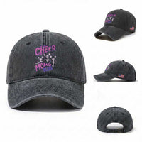 Cheer Moms Club Washed Cotton Baseball Cap Cheerleader Mom Mother’s Day Gift