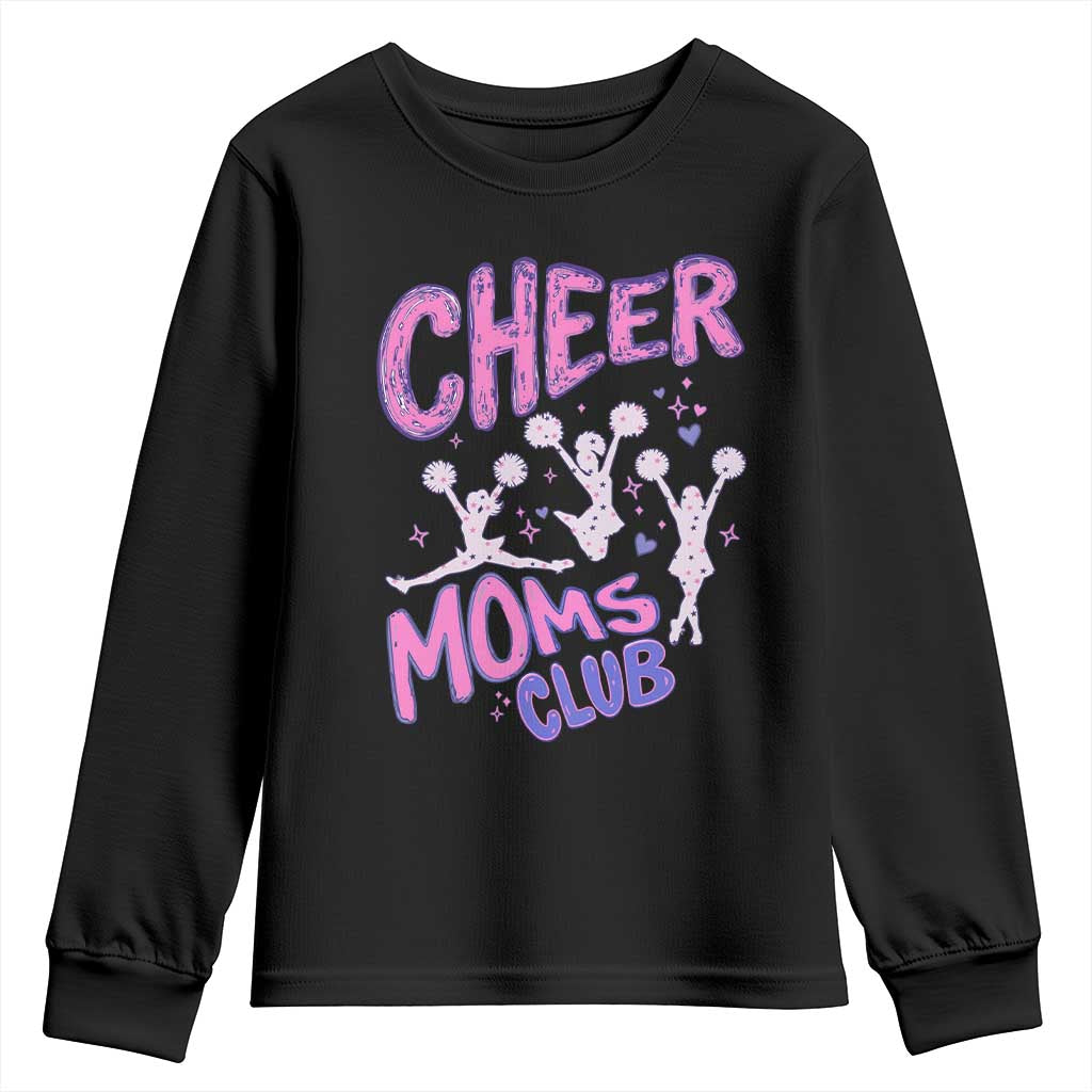 Cheer Moms Club Youth Sweatshirt Cheerleader Mom Mother’s Day Gift