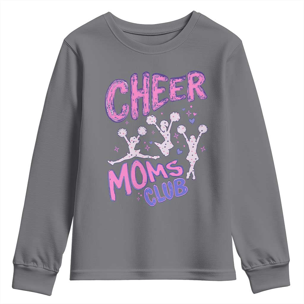 Cheer Moms Club Youth Sweatshirt Cheerleader Mom Mother’s Day Gift