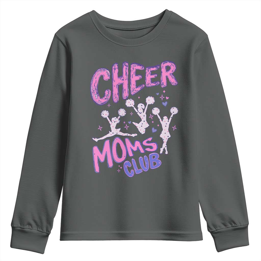 Cheer Moms Club Youth Sweatshirt Cheerleader Mom Mother’s Day Gift