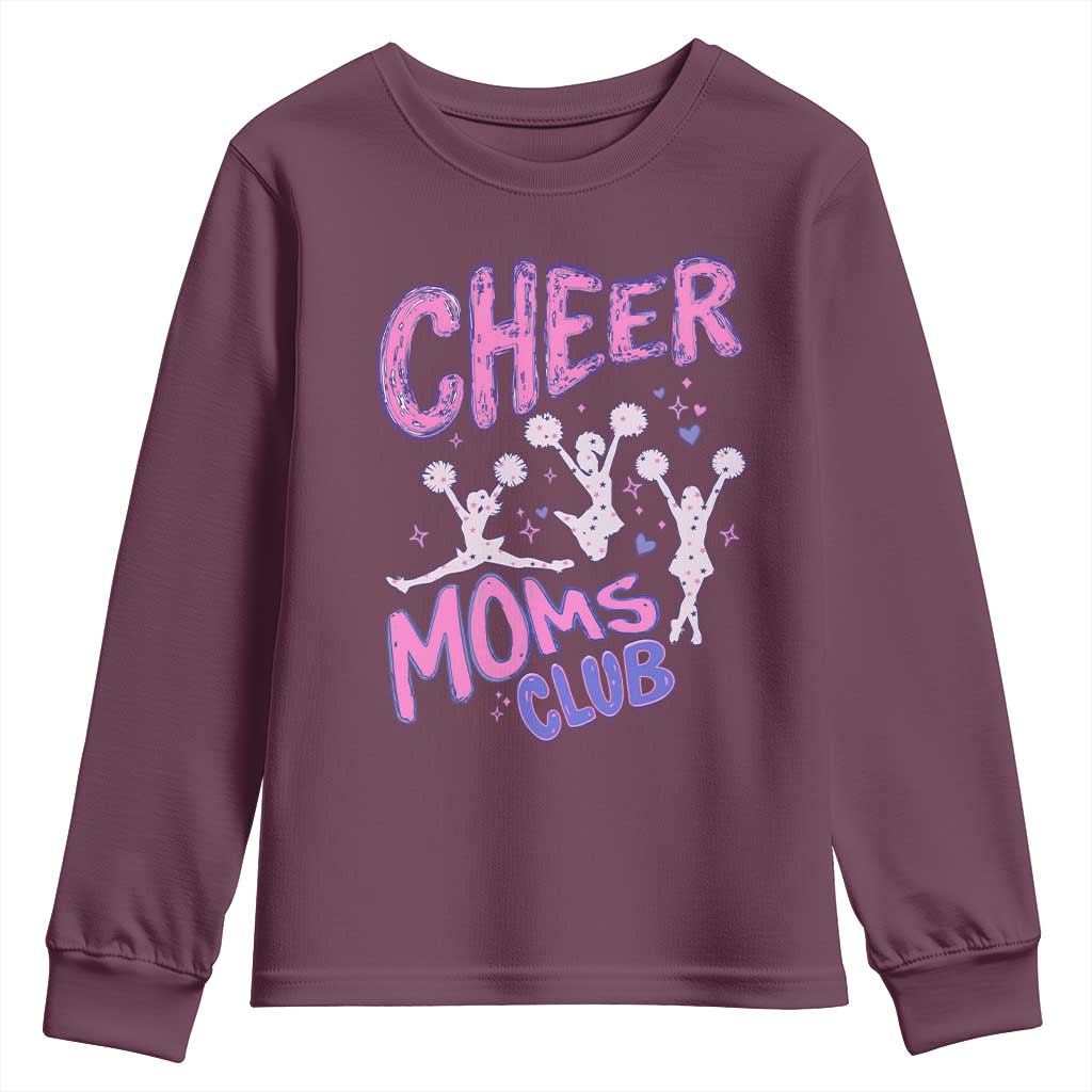 Cheer Moms Club Youth Sweatshirt Cheerleader Mom Mother’s Day Gift
