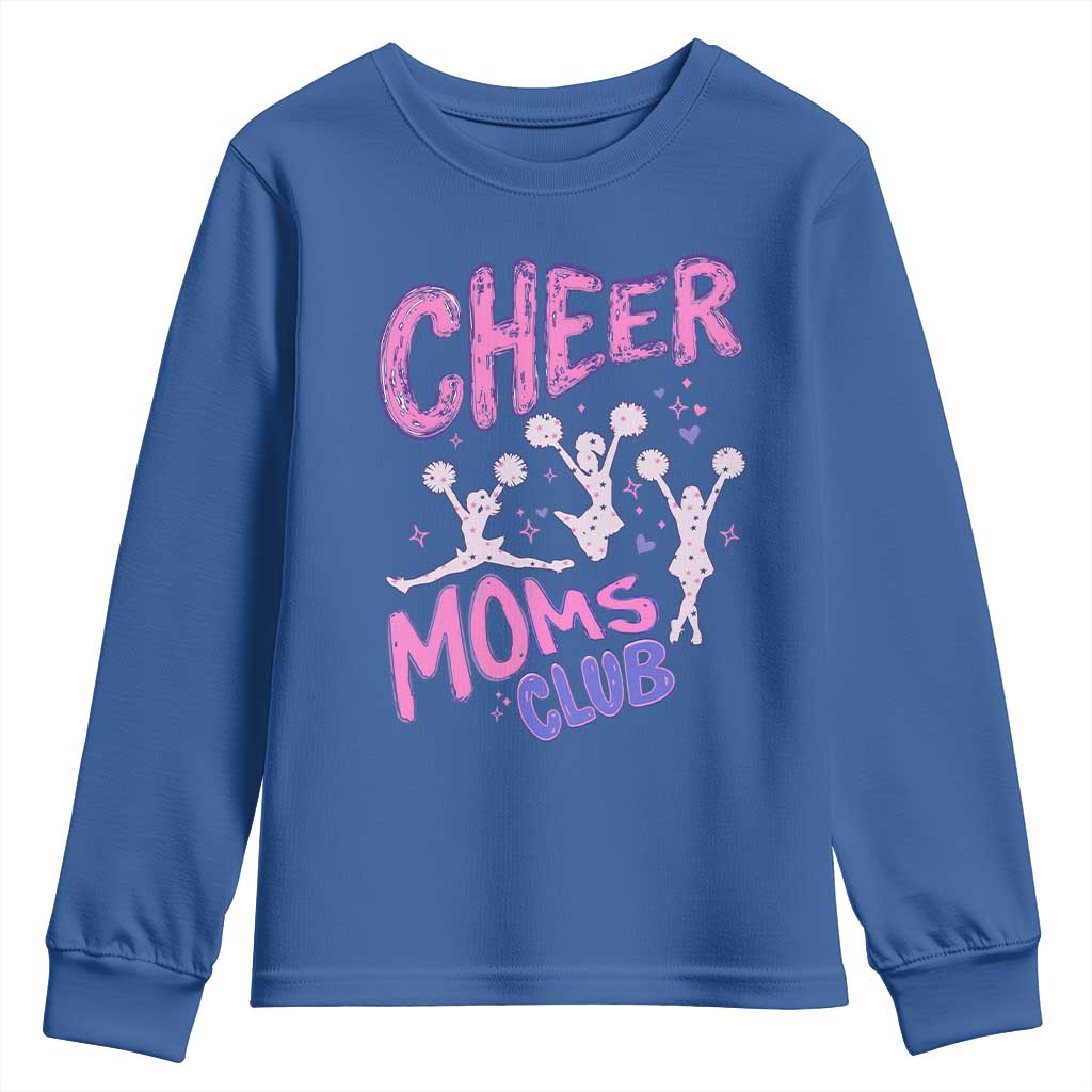 Cheer Moms Club Youth Sweatshirt Cheerleader Mom Mother’s Day Gift