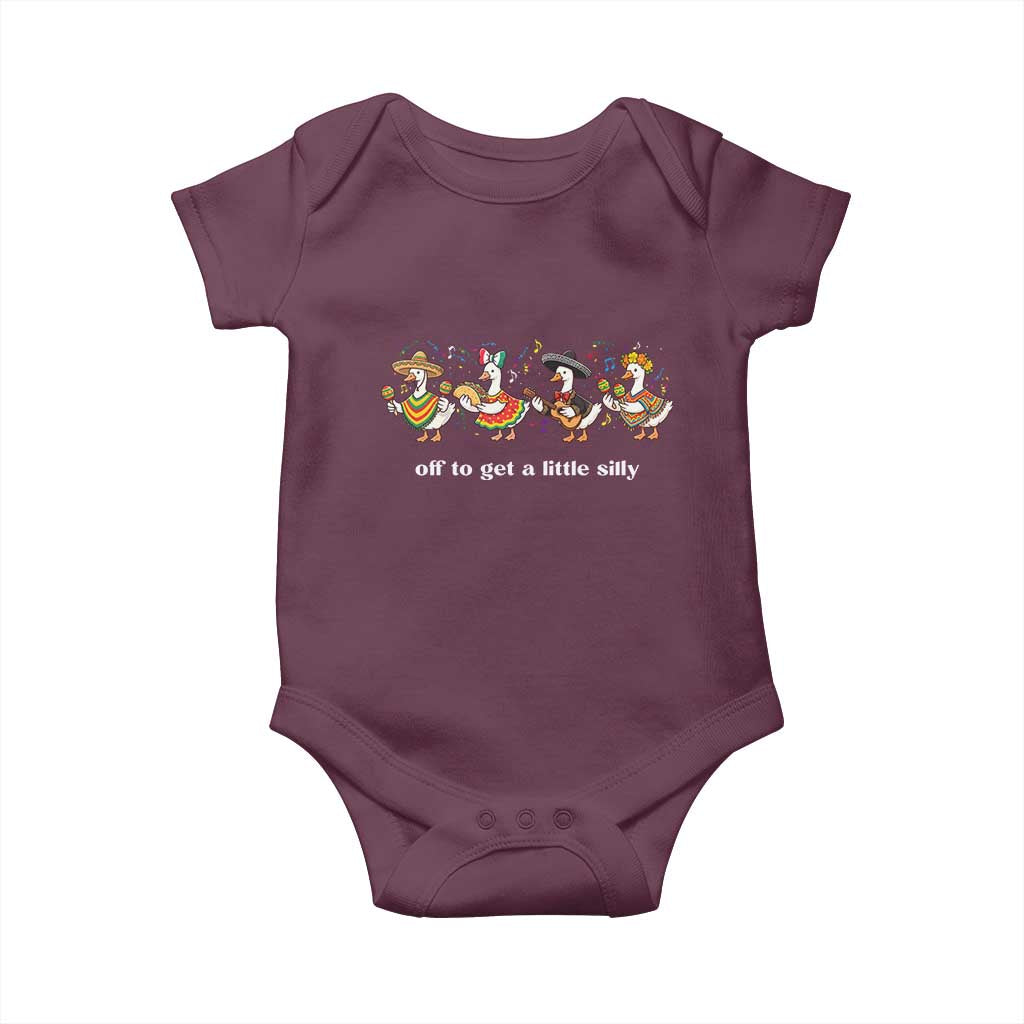 Funny Silly Goose Cinco De Mayo Baby Onesie Off To Get A Little Silly